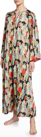 Natori Dynasty Zip Caftan