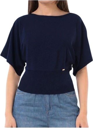 Kaos Kaos, Truien & Vesten, Dames, Blauw, L, Round-neck Truien
