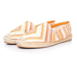 Valentino Garavani Valentino Striped Canvas Espadrilles Size 40