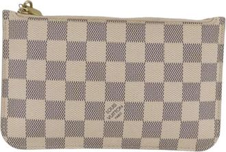 Louis Vuitton Pre-owned Neverfull Pochette - Dames - Vintage Mini Tas - Wit - ONE Size - Leer - Vintage