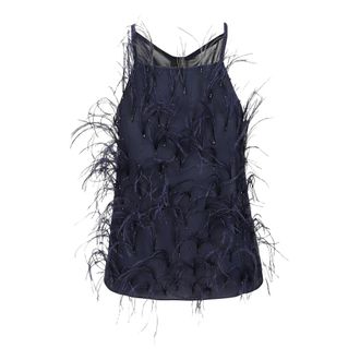 Pinko Phedra Top Georgette - - Tops - Donna - Blu - S
