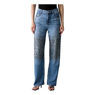 Liu Jo Dames, Jeans, Blauw, Maat: W28 Katoen