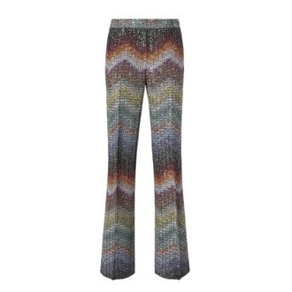 Missoni Wide Trousers, female, Multicolor, Size: 2XS Wide Trousers