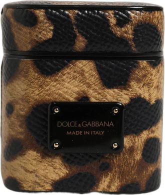 Dolce & Gabbana Custodia Stampa Leopardo - - Accessories - Donna - Marrone - ONE SIZE