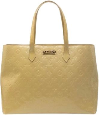 Louis Vuitton Pre-owned Tote Bags, female, Yellow, Size: ONE SIZE Pre-owned Wilshire MM Tote