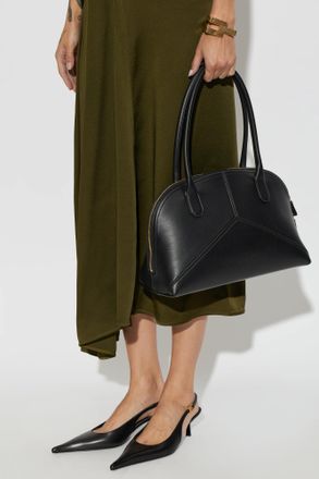 Victoria Beckham Leather Doctor Bag, Womens, Black