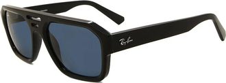 Ray-Ban Corrigan Bio Based Dark Blue Navigator Unisex Sunglasses RB4397 667780 54