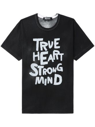 Comme Des Gar&ccedil;ons T-shirt con stampa - Nero