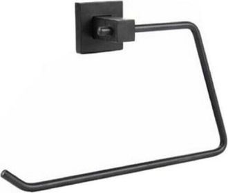 Trade Shop Trade Shop - Porta Rotolo Carta Igienica Muro Parete Da Bagno Toilette Supporto Acciaio Nero