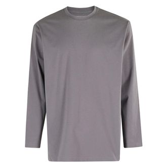 Yohji Yamamoto T-Shirt GFX LS - - Tops - Uomo - Grigio - S