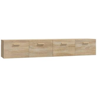 vidaXL Armarios Pared 2 Uds Contrachapada Roble Sonoma 100x36,5x35 Cm Vidaxl