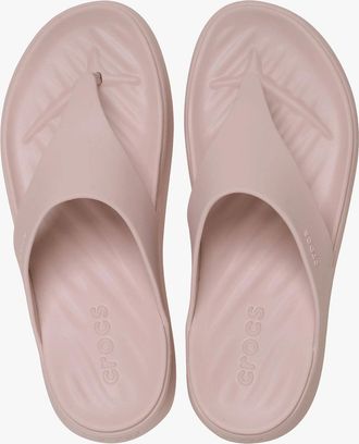 Crocs Womens Crocs GETAWAY TRIANGLE FLIP Womens Flip-flops Quartz - Pink - Size: 6