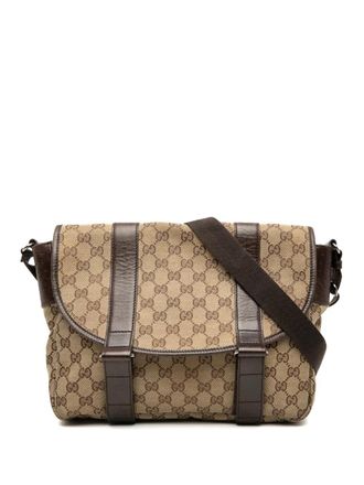 Gucci 2000-2015 GG Canvas Messenger Bag crossbody bag - Brown