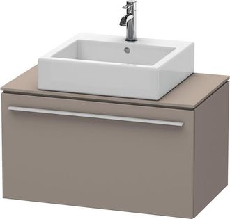 Duravit Mueble De Ba&ntilde;o Duravit X-large Para Consola 6501, 1 Caj&oacute;n, 800 Mm, Color (frente/cuerpo): Decoraci&oacute;n Basalto Mate - Xl650104343