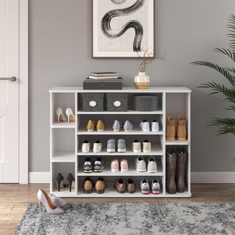 Vicco Armario Para Zapatos Levin, Blanco, 116.2 X 87.4 Cm