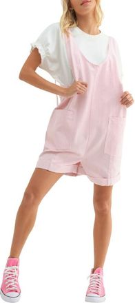 Wishlist Striped Romper in Bubblegum at Nordstrom Rack, Size Large