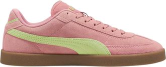 Puma Platte su&egrave;de sneakers voor heren (Roze/Geel)