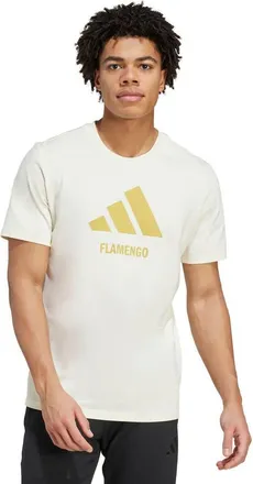 adidas Mens adidas Cream CR Flamengo Three-Stripes Wordmark T-Shirt at Nordstrom, Size Large