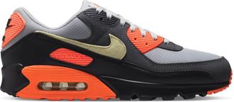 Nike Mens Air Max 90 Shoes In Smoke Grey Crimson