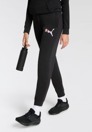 Puma Trainingshose PUMA ESS LOGO LAB PANTS TR, Damen, Gr. XL, N-Gr, schwarz (puma schwarz), Sweatware, Obermaterial: 68% Baumwolle, 32% Polyester, bedruckt