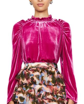 Marie Oliver Layla Blouse In Hibiscus