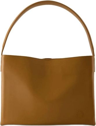 Ines De La Fressange Leonore L Schoudertas - Dames - Schoudertassen - Bruin - ONE Size - Leer - Tassen
