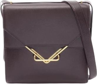 Bottega Veneta Pre-owned The Clip Leren Schoudertas - Dames - Vintage Schoudertas - Rood - ONE Size - Leer - Vintage