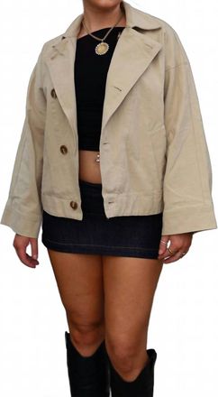 Mustard Seed Barberry Button Up Jacket In Taupe