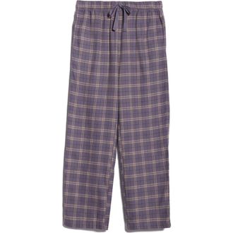 Nordstrom Flannel Pajama Pants in Grey- Tan Noel Plaid at Nordstrom Rack, Size Xx-Large
