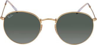 Ray-Ban Ray Ban Round Flat Lenses Green Classic G-15 Unisex Sunglasses RB3447N 001 53
