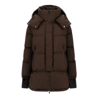 Herno Donsjack - Dames - Jassen - Bruin - Maat: M Zijde