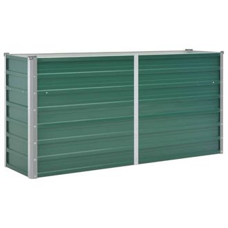 vidaXL Vidaxl - Arriate De Jard&iacute;n De Acero Galvanizado Verde 160x40x77 Cm