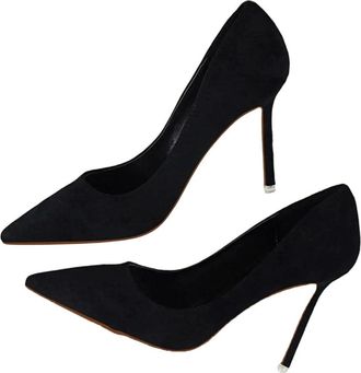 Generic Womens Fashion Pointed Toe High Heel Pumps Classic Stiletto Party Holiday Dress Shoes Black