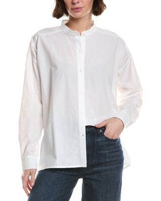 Eileen Fisher Mandarin Collar Shirt