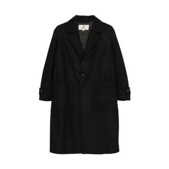 Barena Abrigo de botonadura sencilla con solapas de pico - Coats - Mujer - Negro - S