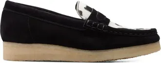 Clarks Wallabee Cow Print Hairon loafers - women - Calf Suede/Calf Leather/Rubber - 8.5 - Black