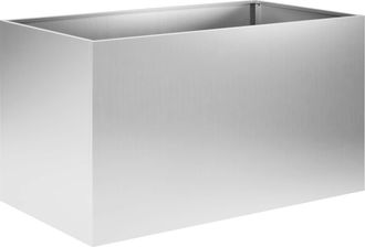 vidaXL Macetero De Jard&iacute;n Plateado 100 X 50 X 50 Cm Acero Galvanizado Vidaxl