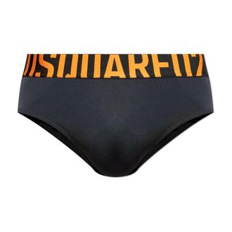 Dsquared2 Beachwear, male, Black, Size: 2XL Swim briefs