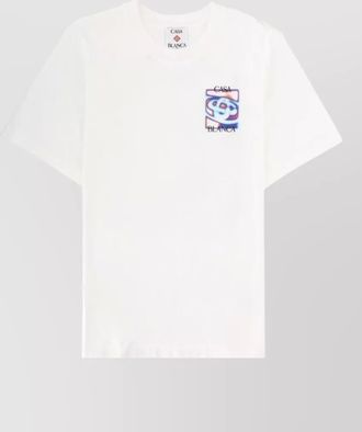 Casablanca graphic crew neck short sleeve t-shirt