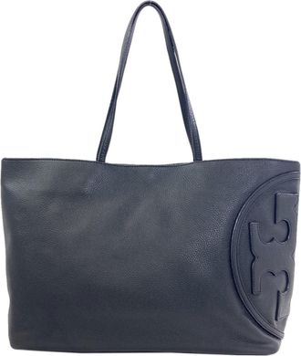 Tory Burch Black Leather Tote Bag (Pre-Owned)