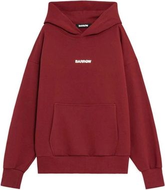 Barrow Hooded Cotton Sweatshirt - Heren - Hoodies - Rood - S - Katoen - Hoodies & sweatvesten