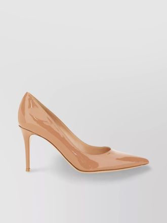 Gianvito Rossi 85 pointed toe patent finish pumps