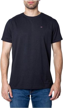 Tommy Hilfiger Crew Neck T-shirt Classic Fit - Heren - Tops - Zwart - Maat: M Katoen