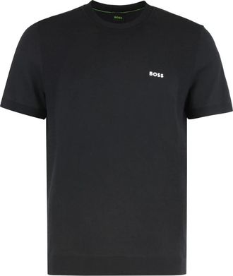 HUGO BOSS Momentum Lite T24 T-shirt - Heren - T-shirts - Zwart - XS - Katoen - Tops