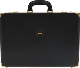 Bally Black Leather Briefcase Bag (Pre-Owned)