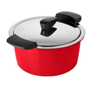 Kuhn Rikon Hotpan Stainless Steel Cooking Pot with Insulated Bowl, 2.1-Quart in Red at Nordstrom