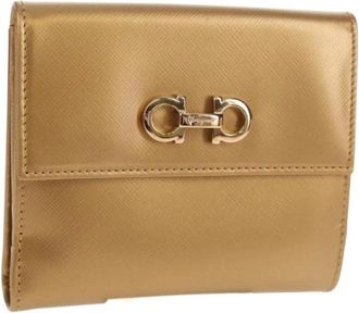 Ferragamo Pre-owned Wallets, female, Yellow, Size: ONE SIZE Pre-owned Leather Wallet