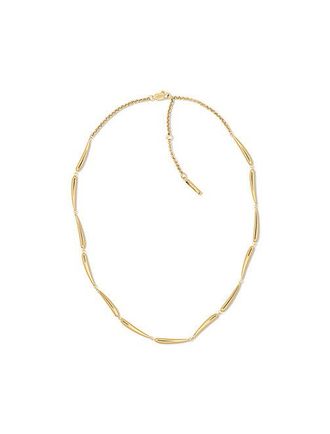 Calvin Klein Collar De Acero Chapado En Oro Con Colgantes Alargados