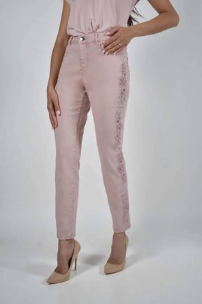 Frank Lyman Design Brinkley Sparkle Jeans In Blush
