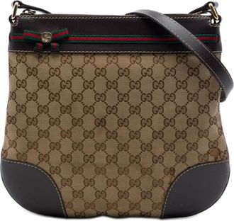 Gucci Pre-owned Gucci GG Canvas Web Mayfair Crossbody Ladies LT1PTSY2WH1HBVFE
